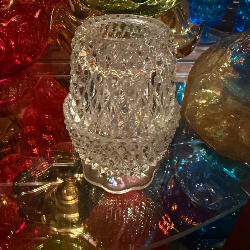 Clear Diamond Point Fairy Lamp